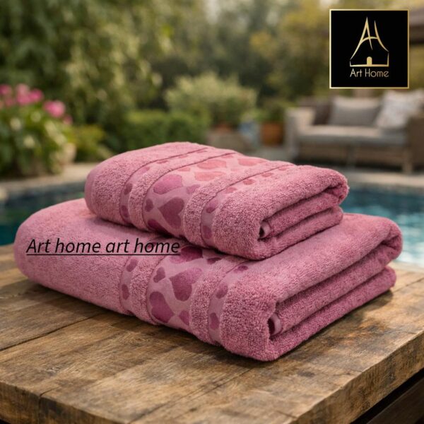 Lot de 2 Draps de Bain en Bambou – Ultra Doux grand taille 180*100 m et 90*50 cm