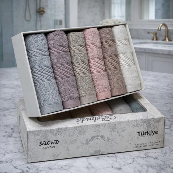 Serviette 6 pieces intime belinda 30/50cm