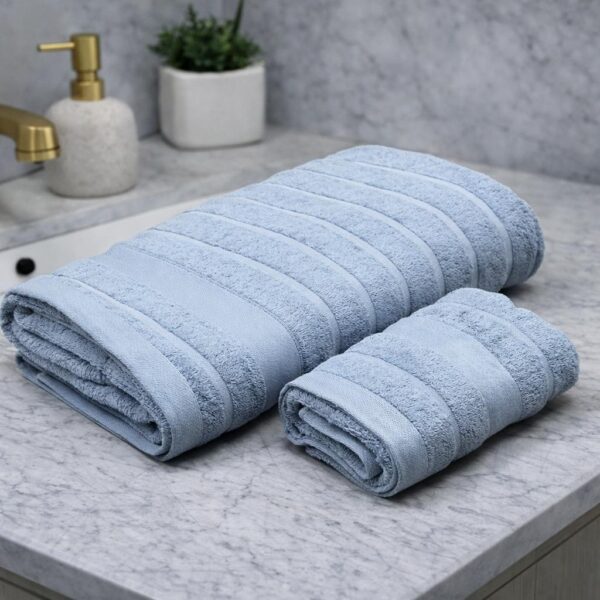 serviette de bain deux pieces 150/90cm 50/90cm 100%couton