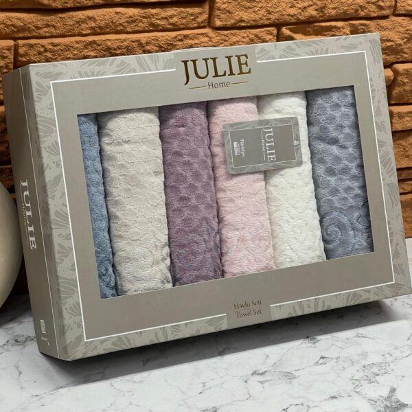 Coffret de 6 serviettes de visage coton 90*50 cm