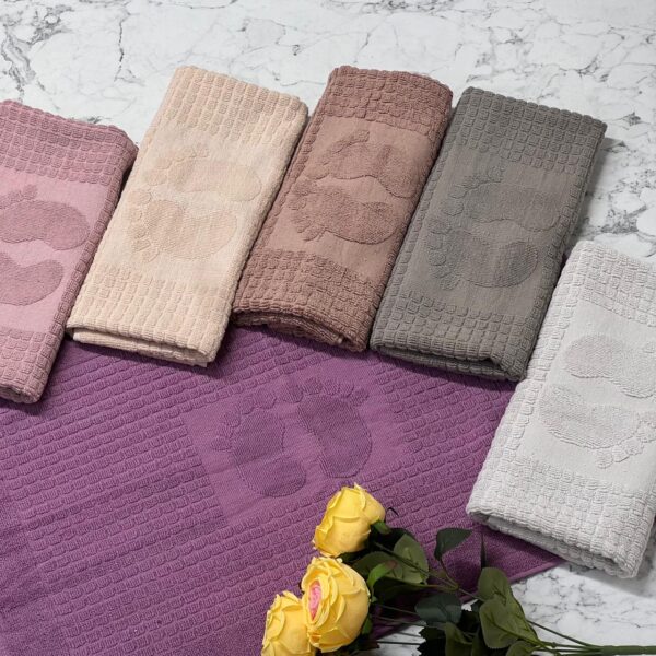 Serviette pieds 50/70cm 100% coton