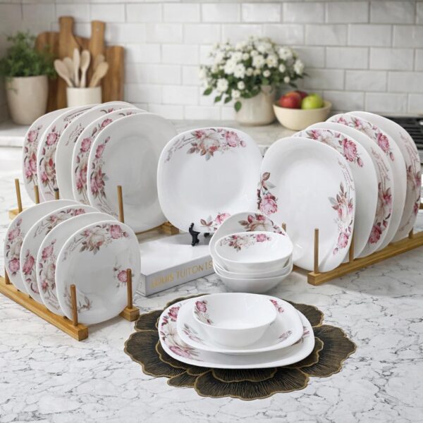 Service à table 24 pièces en céramique – Élégance & praticité pour votre table !