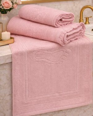 serviette de bain 3pieces